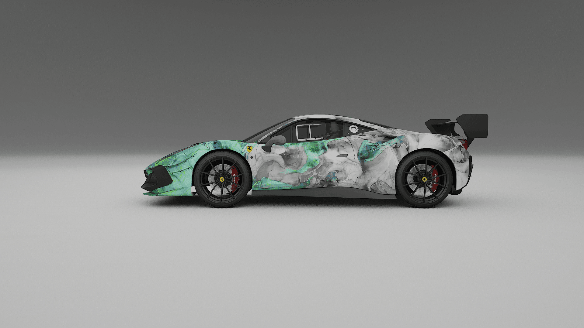 3D carwrapping design ontwerp 3 door Wrapmaster DH Den Haag
